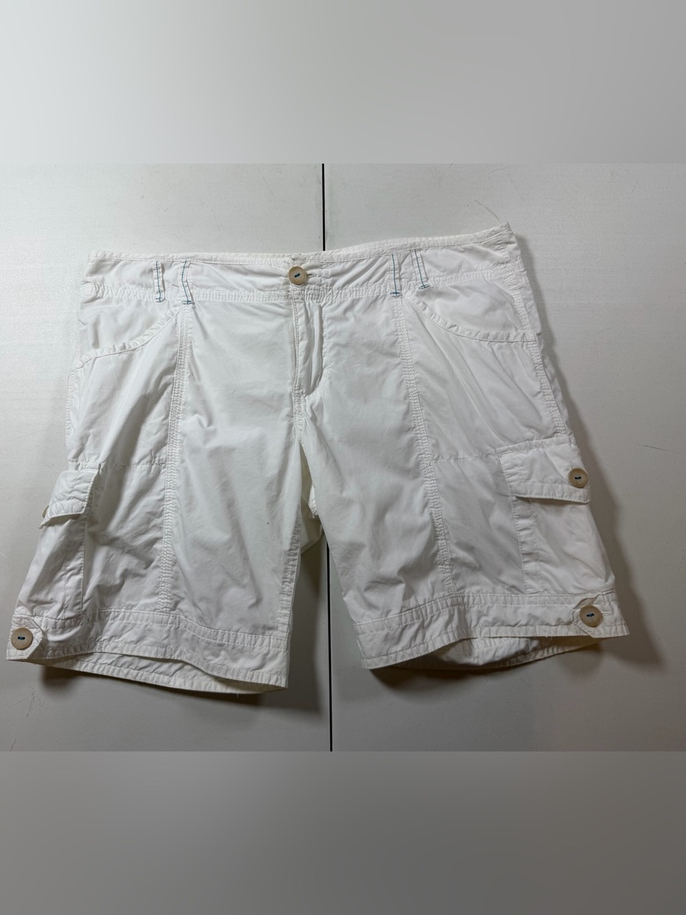 Ocean Pacific OP Women's White  Board Shorts Size Jrs 11   Inseam 8”